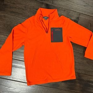 Eddie Bauer youth large fleece. Never worn. Orange.